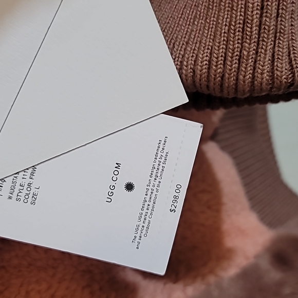 UGG FAUX-FUR Augusta Sherpa Baseball Jacket - Picture 15 of 15